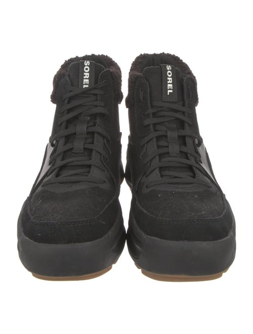 Sorel Canvas Faux Fur Trim Lace-Up Boots