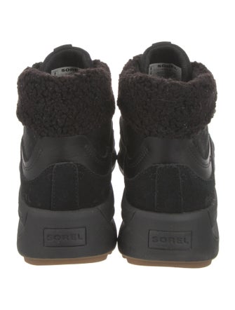 Sorel Canvas Faux Fur Trim Lace-Up Boots