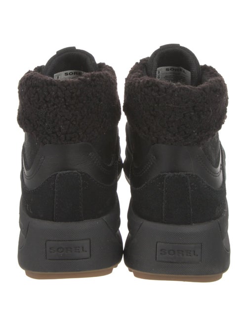 Sorel Canvas Faux Fur Trim Lace-Up Boots