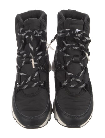 Sorel Nylon Leather Trim Embellishment Lace-Up Boots