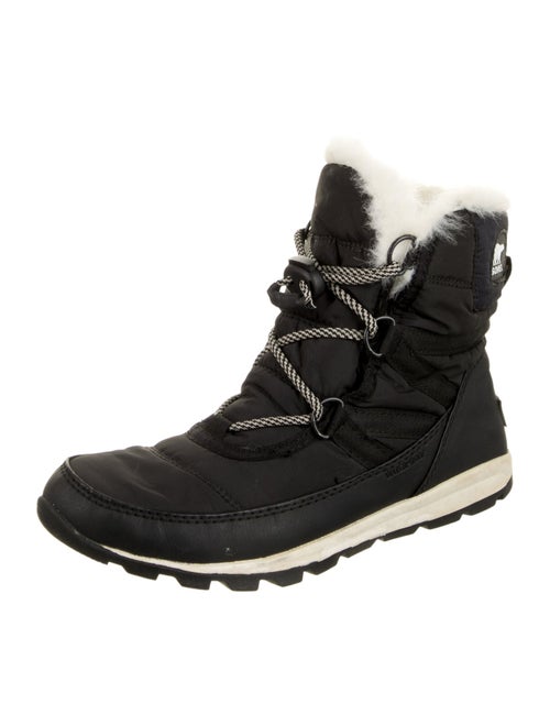 Sorel Nylon Fur Trim Lace-Up Boots