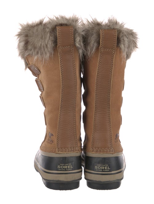 Sorel Suede Faux Fur Trim Lace-Up Boots