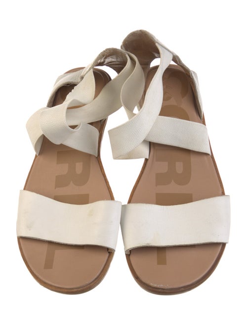 Sorel Leather Animal Print Slingback Sandals