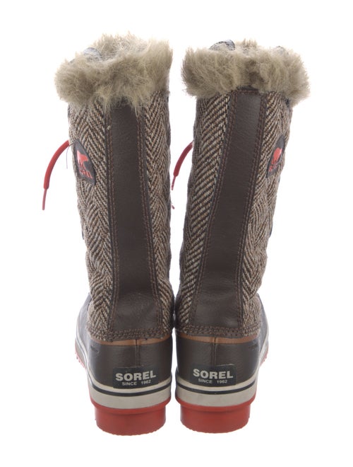 Sorel Leather Patterned Lace-Up Boots