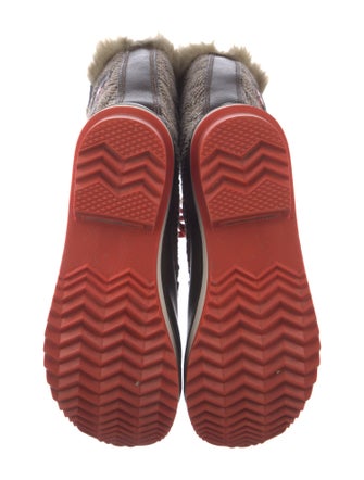 Sorel Leather Patterned Lace-Up Boots