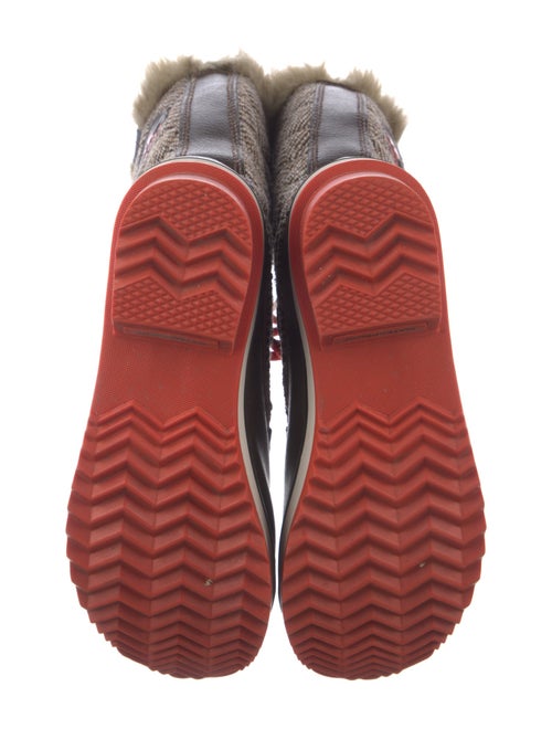 Sorel Leather Patterned Lace-Up Boots