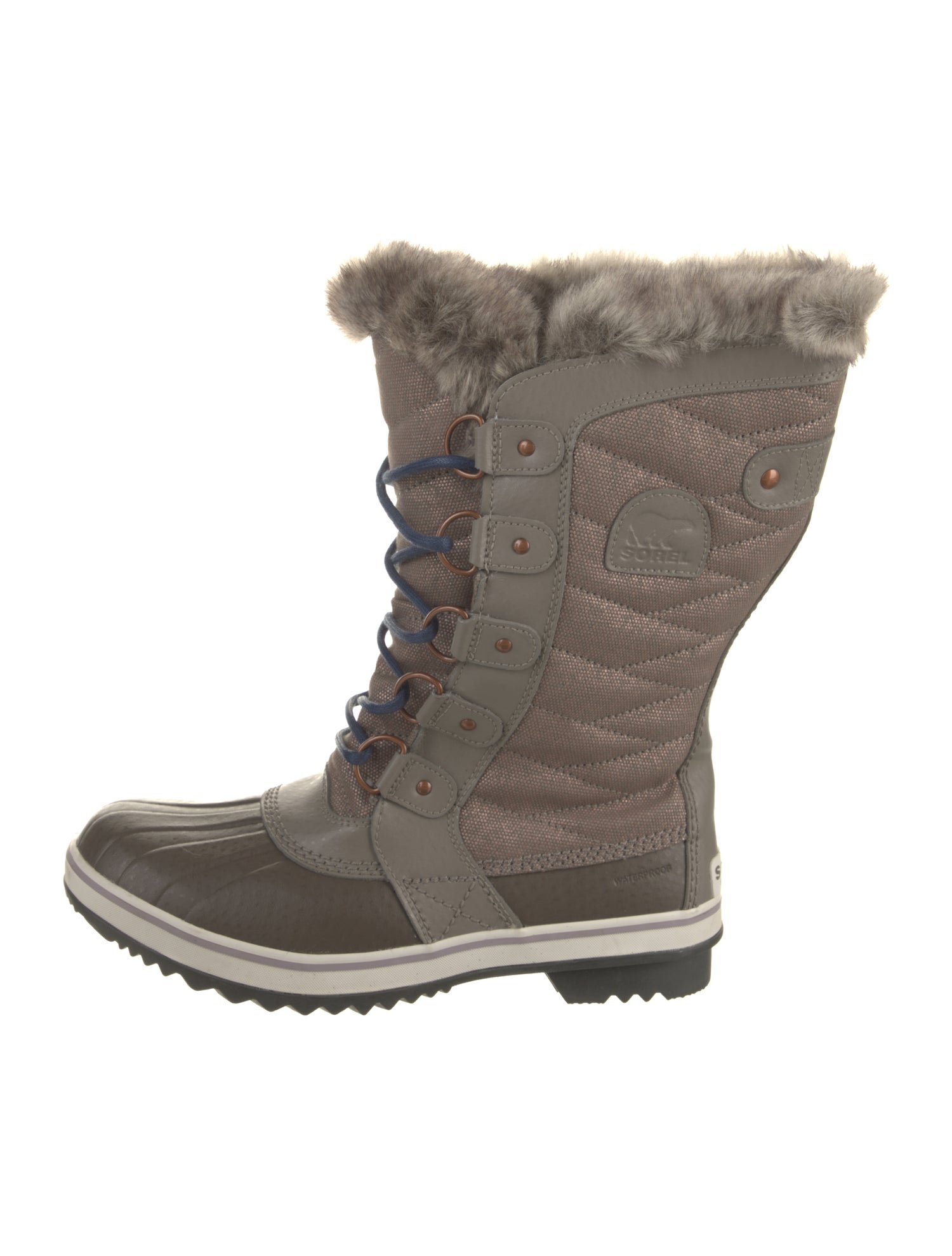 Sorel Nylon Colorblock Pattern Lace-Up Boots