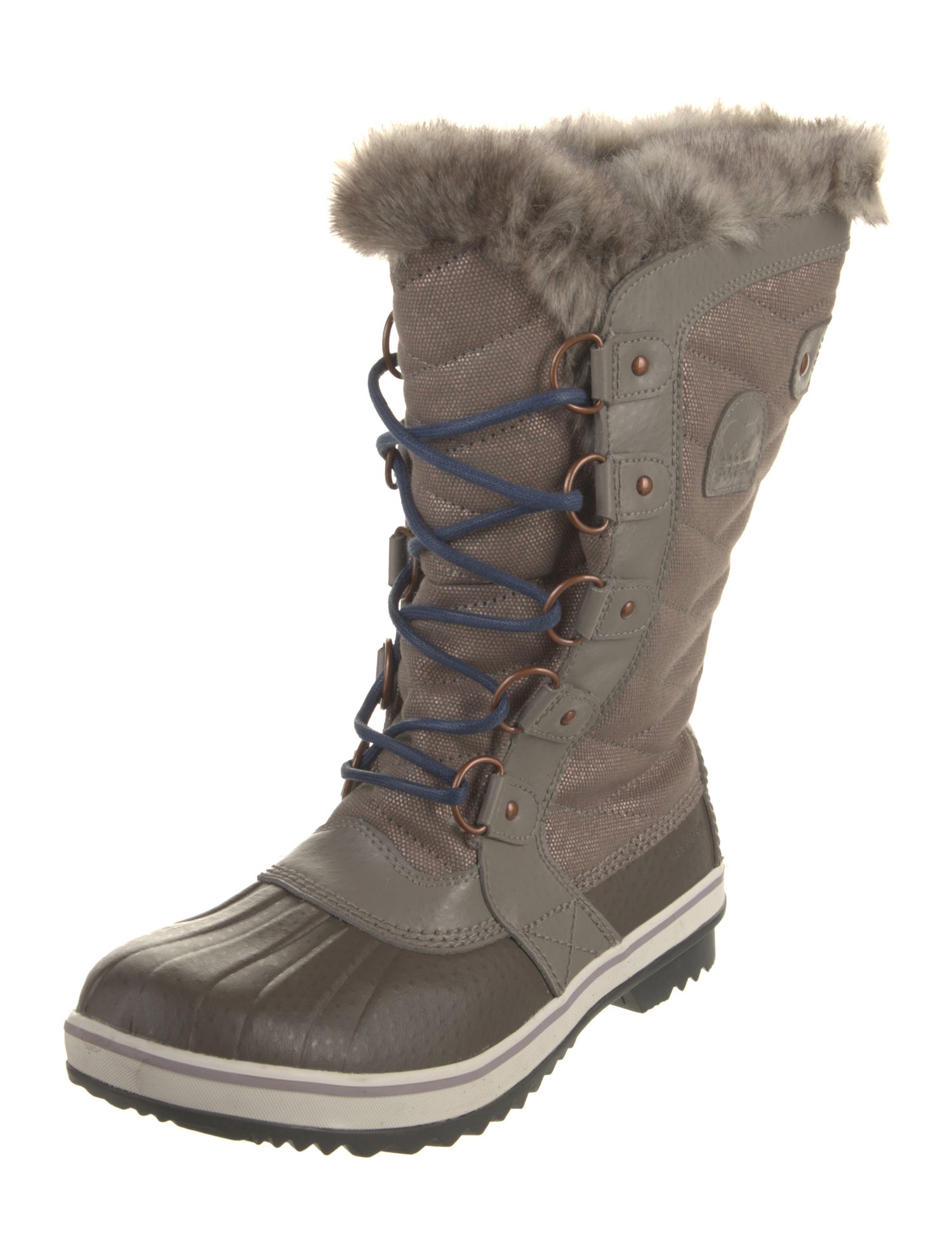 Sorel Nylon Colorblock Pattern Lace-Up Boots