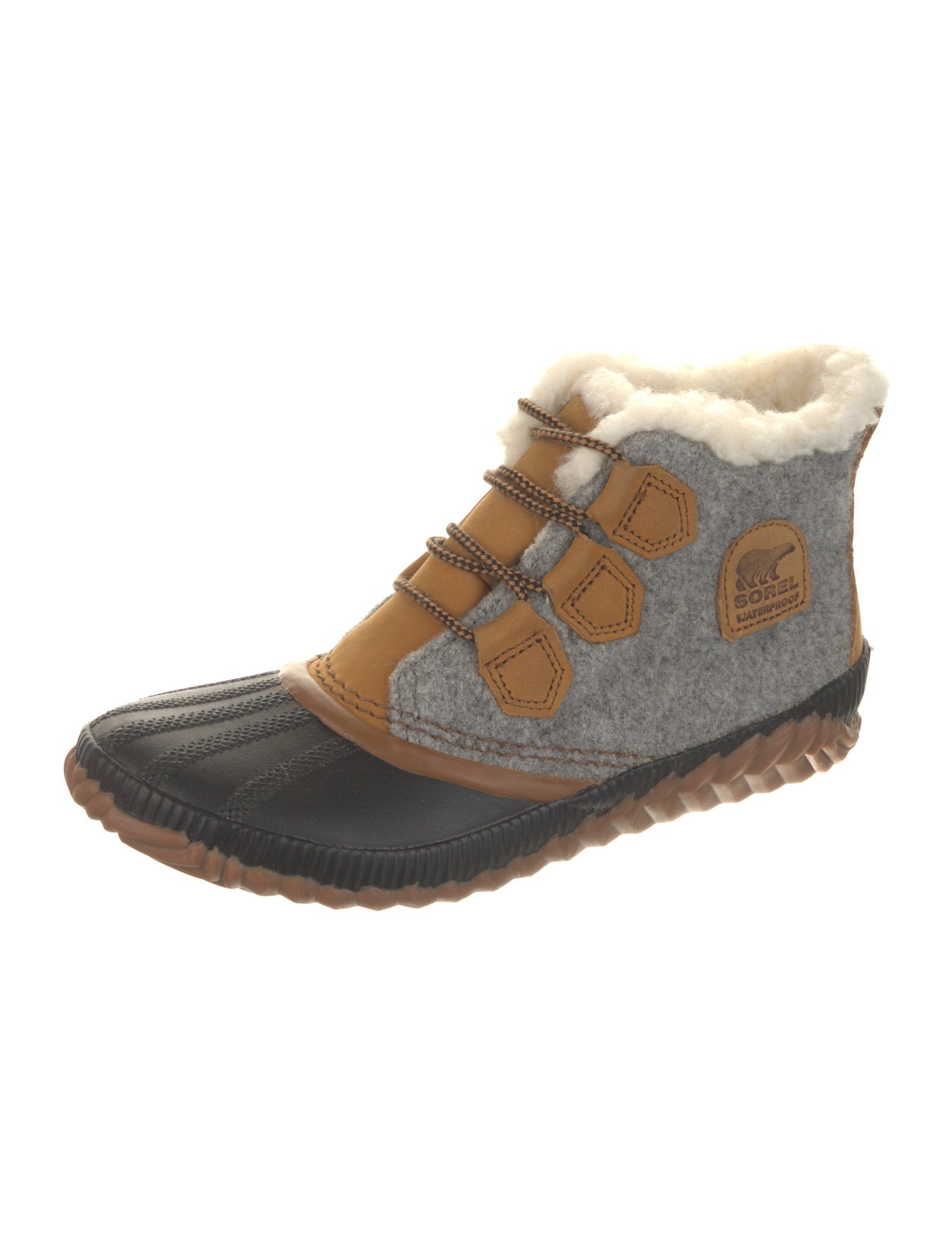 Sorel Rubber Colorblock Pattern Boots