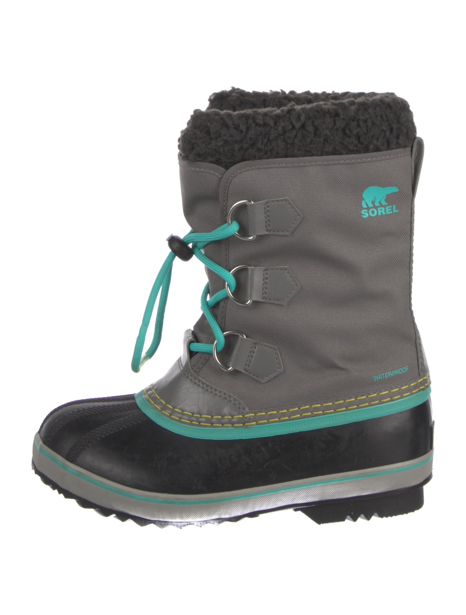 Sorel Nylon Colorblock Pattern Lace-Up Boots