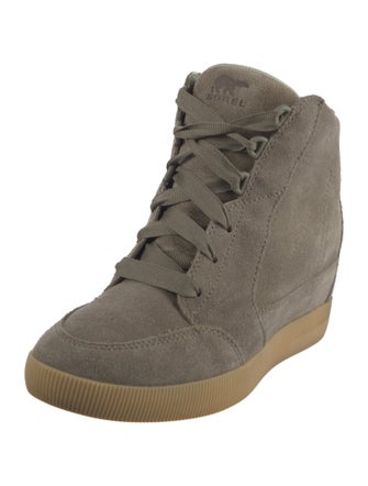 Sorel Suede Wedge Sneakers