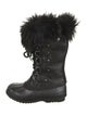 Sorel Leather Glitter Accents Lace-Up Boots