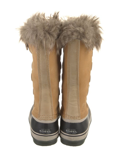 Sorel Suede Fur Trim Lace-Up Boots