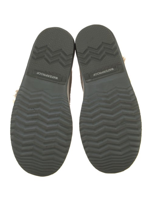 Sorel Suede Fur Trim Lace-Up Boots