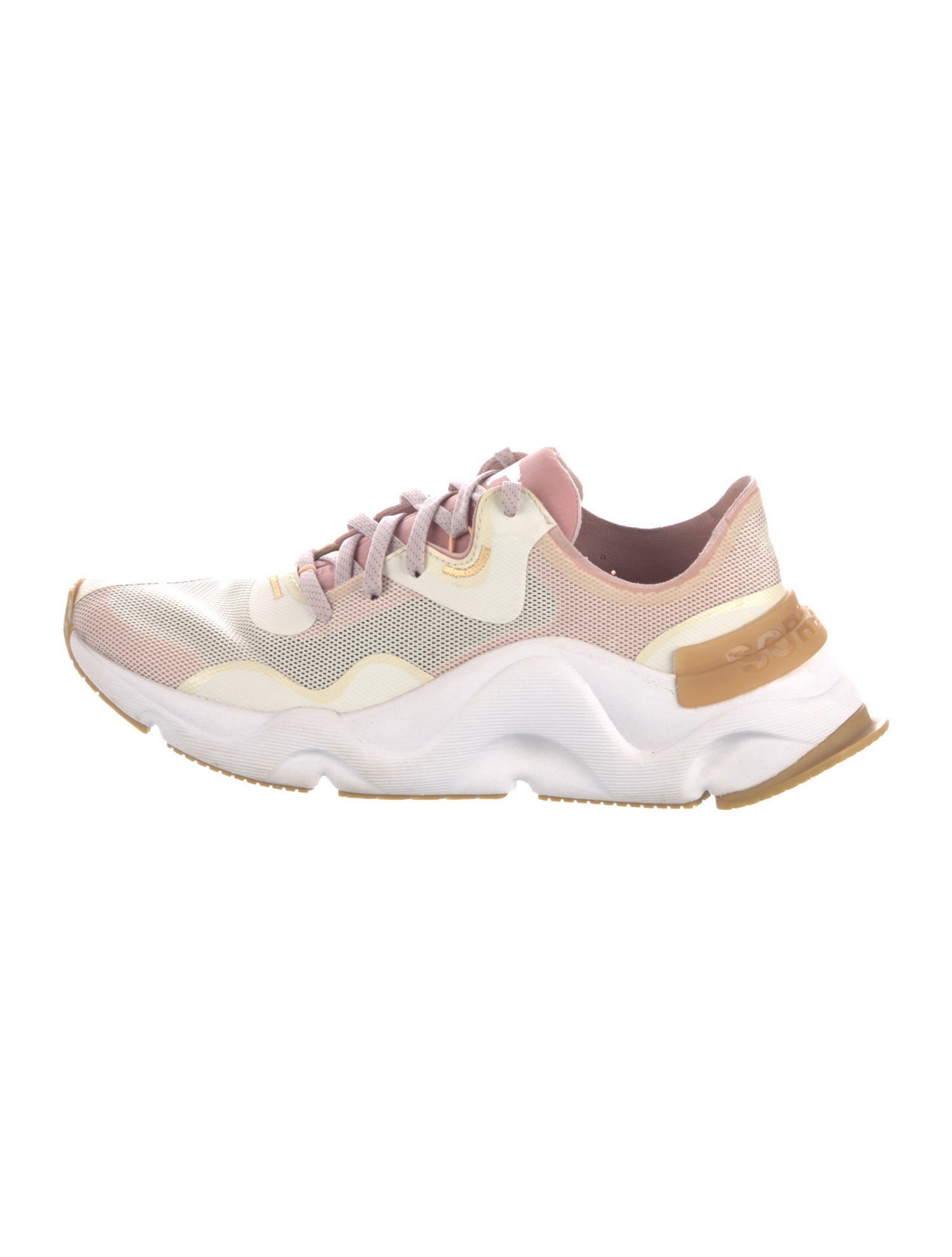 Sorel Mesh Colorblock Pattern Athletic Sneakers