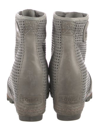 Sorel Leather Lasercut Accents Lace-Up Boots