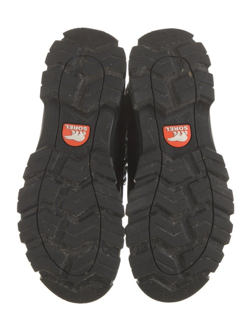 Sorel Suede Fur Trim Lace-Up Boots