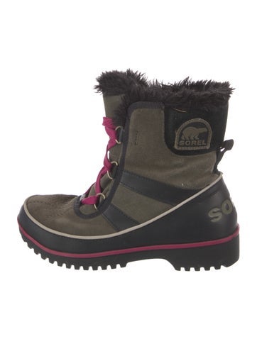 Sorel Boots Suede Colorblock Pattern Combat US 7 |