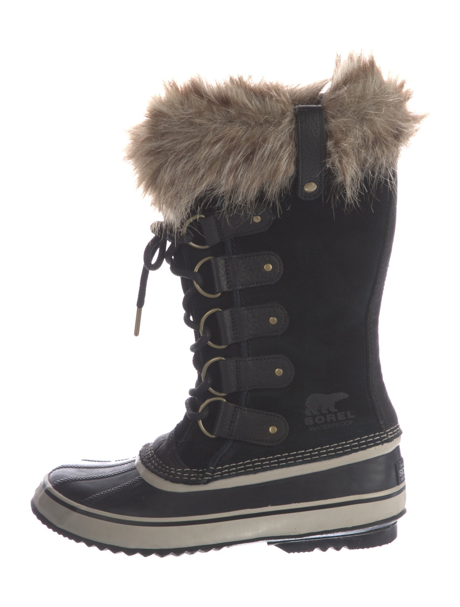 Sorel Suede Colorblock Pattern Lace-Up Boots