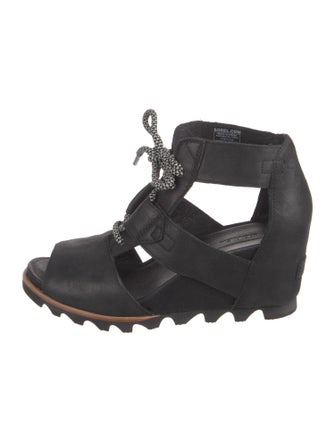 Sorel Leather Cutout Accent Lace-Up Boots