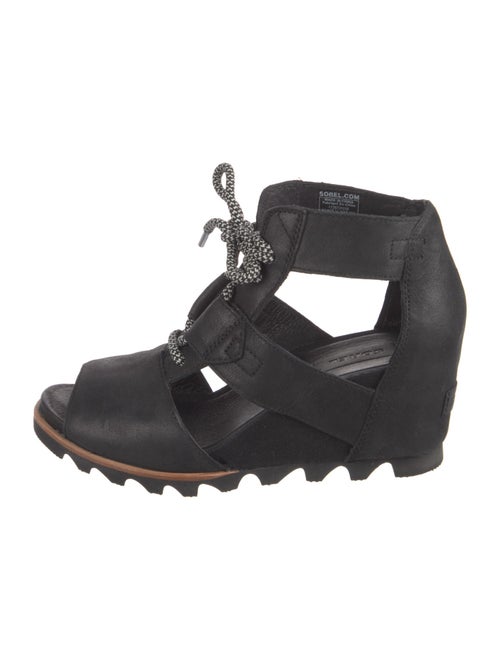 Sorel Leather Cutout Accent Lace-Up Boots