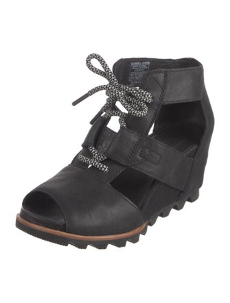 Sorel Leather Cutout Accent Lace-Up Boots