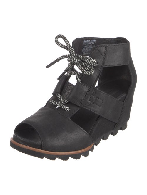 Sorel Leather Cutout Accent Lace-Up Boots