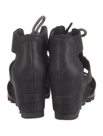 Sorel Leather Cutout Accent Lace-Up Boots