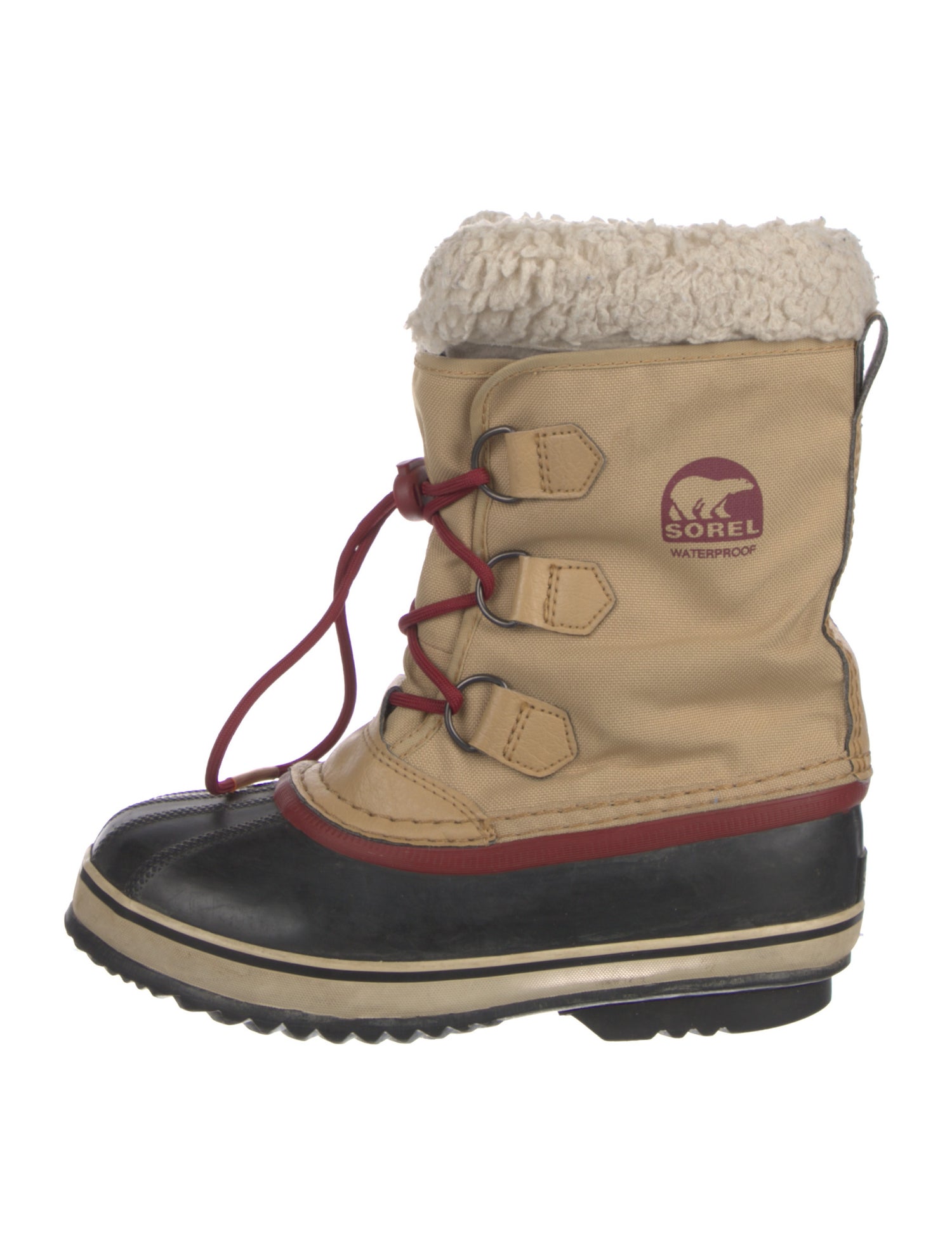 Sorel Canvas Colorblock Pattern Lace-Up Boots