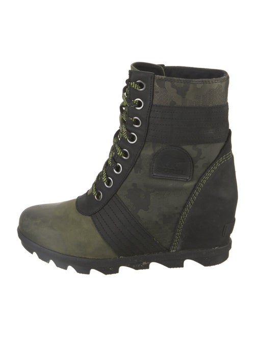 Sorel Camouflage Print Lace-Up Boots