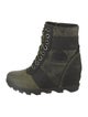 Sorel Camouflage Print Lace-Up Boots