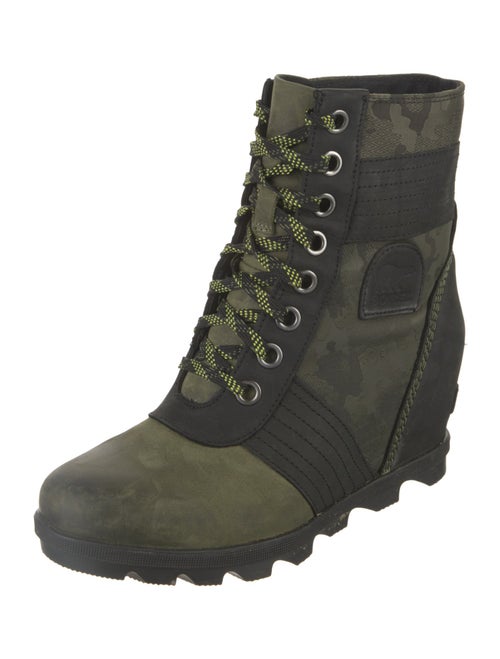 Sorel Camouflage Print Lace-Up Boots