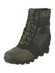 Sorel Camouflage Print Lace-Up Boots