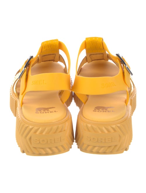 Sorel Leather Cutout Accent Gladiator Sandals