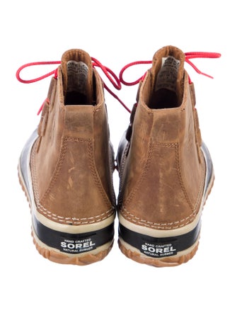 Sorel Leather Printed Lace-Up Boots