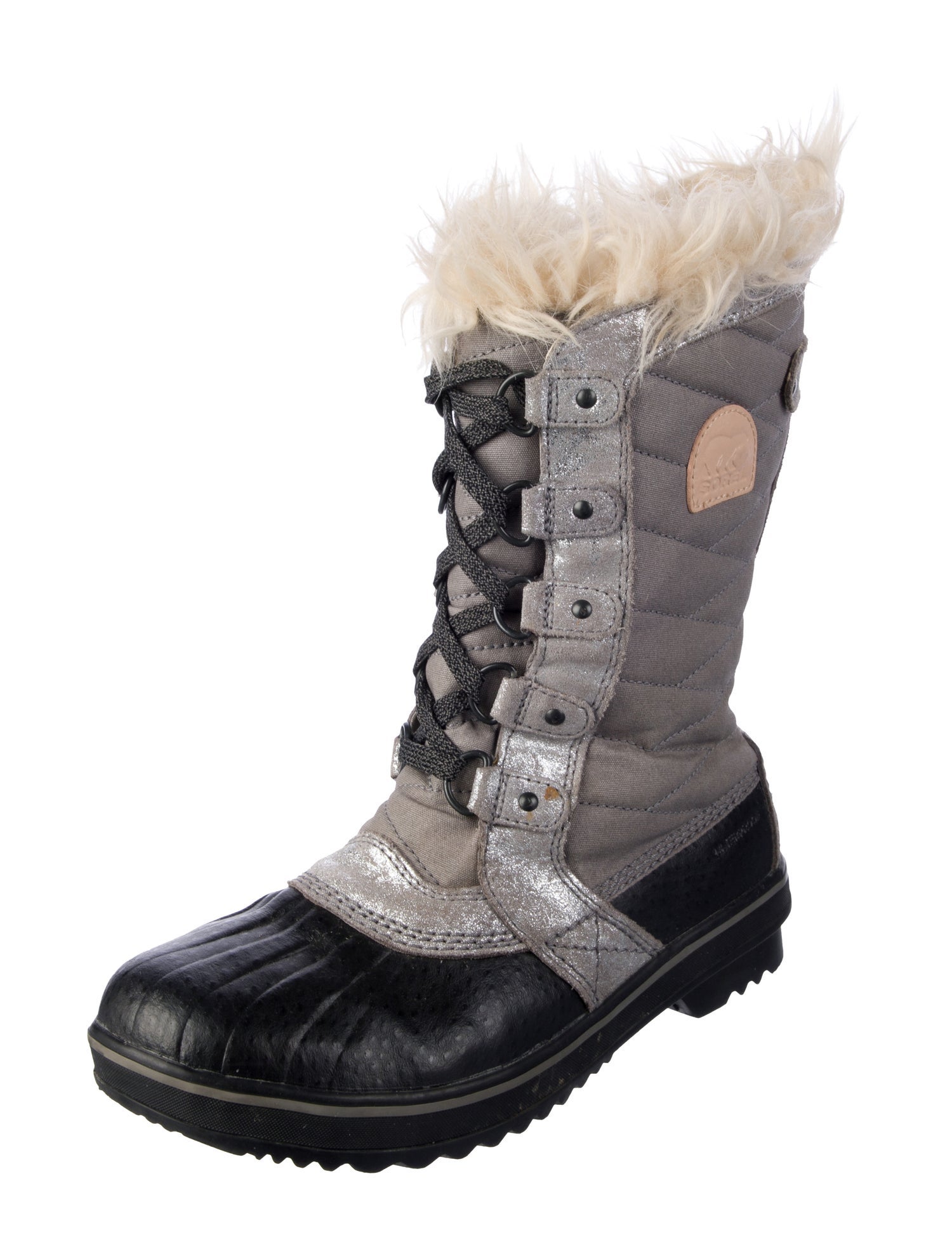 Sorel Rubber Colorblock Pattern Snow Boots