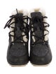 Sorel Leather Animal Print Lace-Up Boots