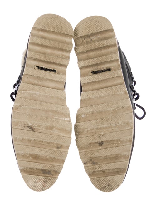 Sorel Leather Animal Print Lace-Up Boots