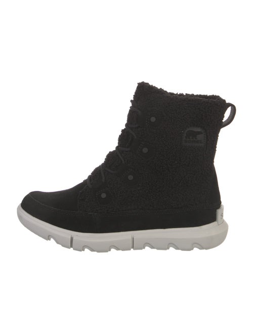 Sorel Suede Leather Trim Embellishment Lace-Up Boots