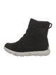 Sorel Suede Leather Trim Embellishment Lace-Up Boots