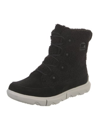 Sorel Suede Leather Trim Embellishment Lace-Up Boots