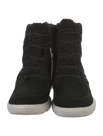 Sorel Suede Leather Trim Embellishment Lace-Up Boots