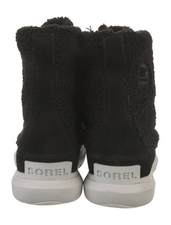 Sorel Suede Leather Trim Embellishment Lace-Up Boots