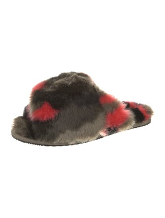 Sorel Faux Fur Printed Slides
