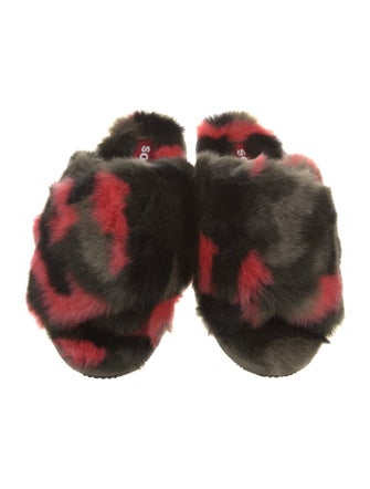 Sorel Faux Fur Printed Slides