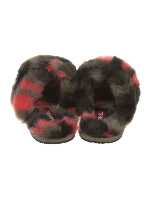 Sorel Faux Fur Printed Slides