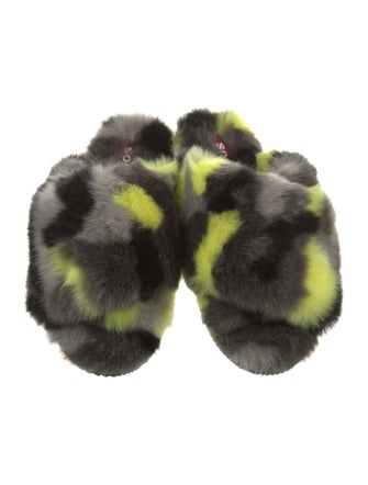 Sorel Faux Fur Printed Slides