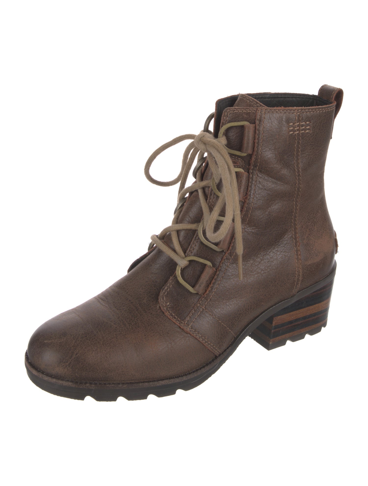 Sorel Leather Combat Boots