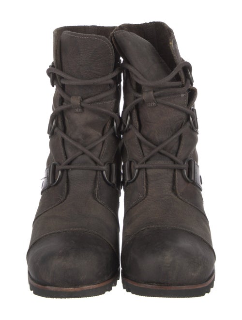 Sorel Suede Floral Print Lace-Up Boots