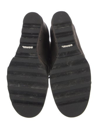 Sorel Suede Floral Print Lace-Up Boots